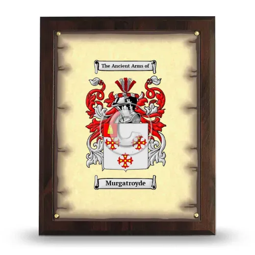 Murgatroyde Coat of Arms Plaque