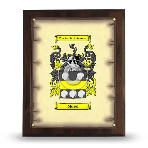 Musel Coat of Arms Plaque