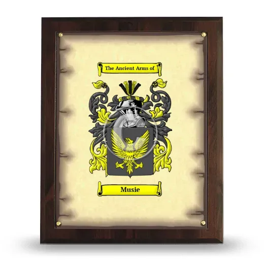 Musie Coat of Arms Plaque