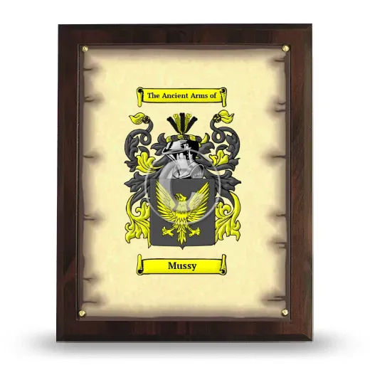 Mussy Coat of Arms Plaque