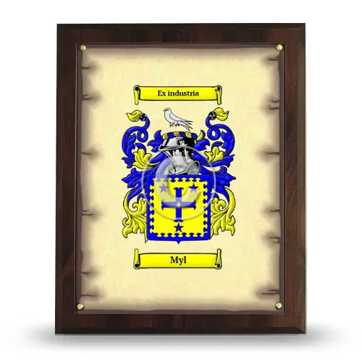 Myl Coat of Arms Plaque