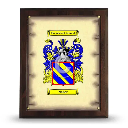 Naber Coat of Arms Plaque