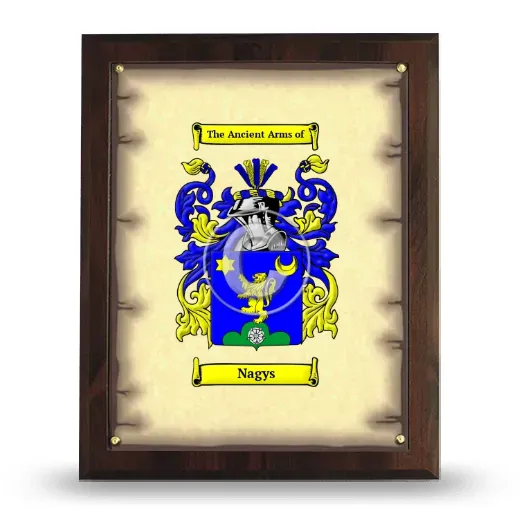 Nagys Coat of Arms Plaque