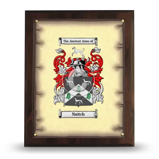 Naitch Coat of Arms Plaque