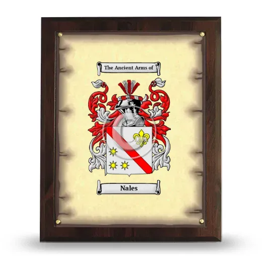 Nales Coat of Arms Plaque