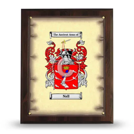 Nall Coat of Arms Plaque