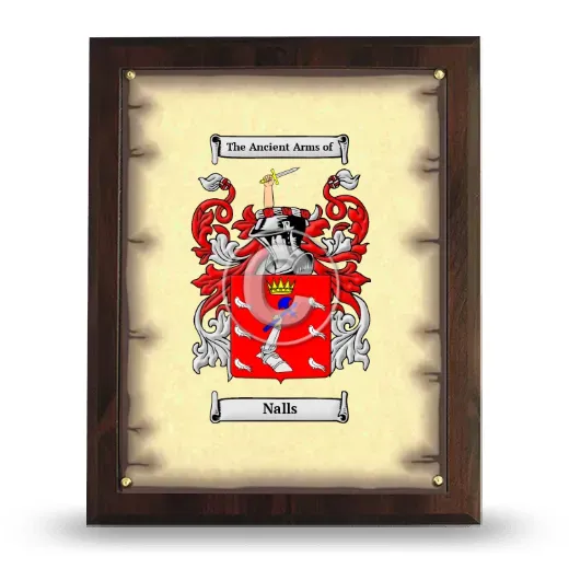 Nalls Coat of Arms Plaque