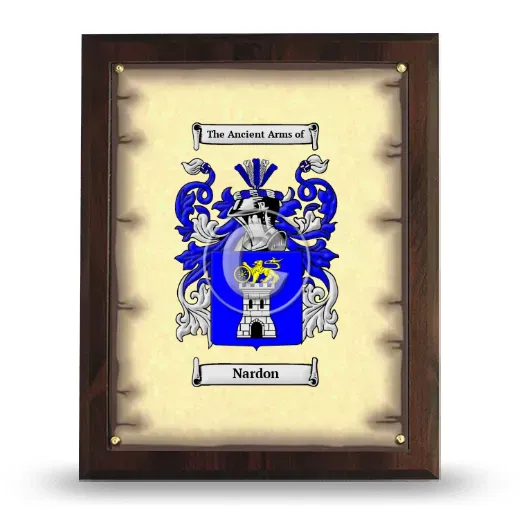 Nardon Coat of Arms Plaque