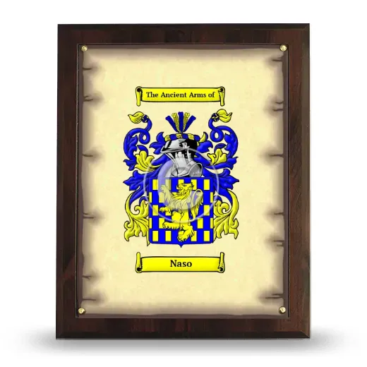 Naso Coat of Arms Plaque