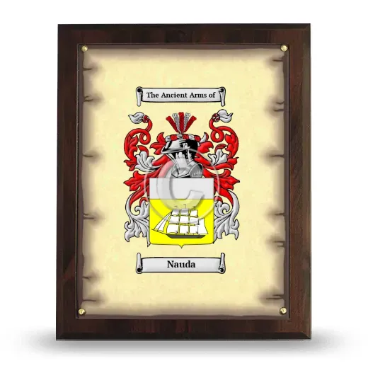 Nauda Coat of Arms Plaque