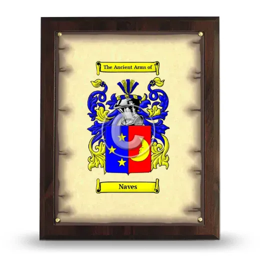 Naves Coat of Arms Plaque