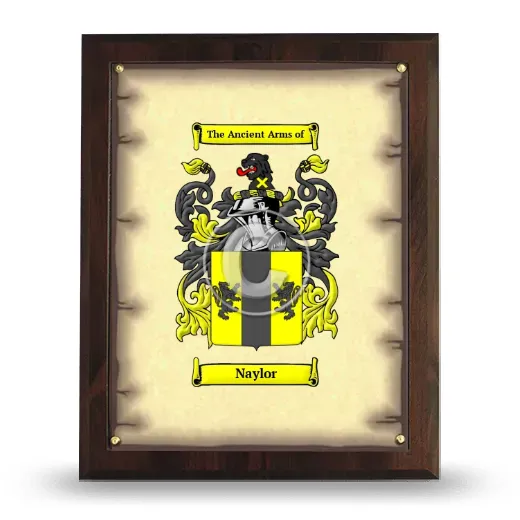 Naylor Coat of Arms Plaque