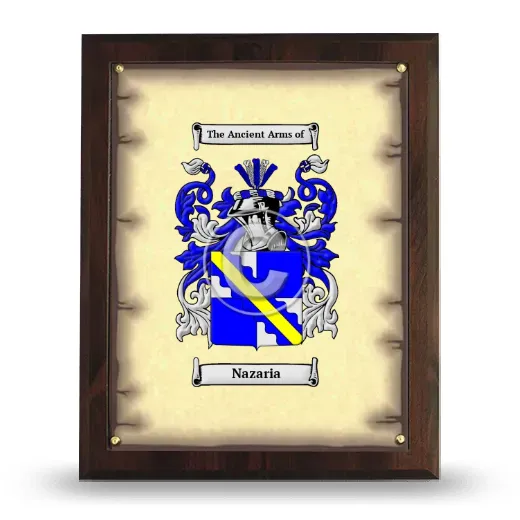 Nazaria Coat of Arms Plaque