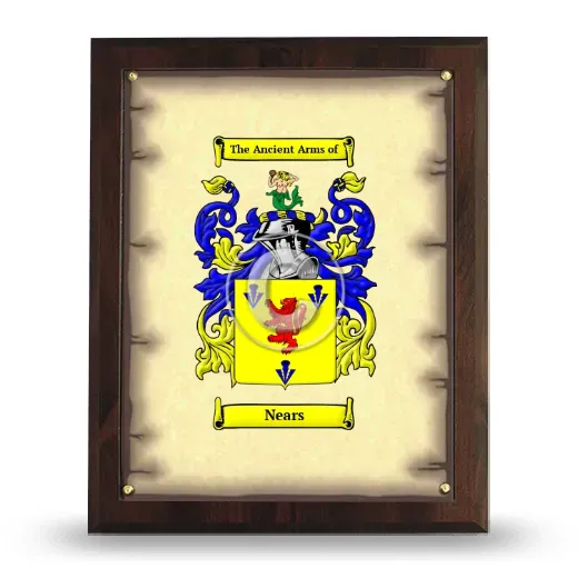 Nears Coat of Arms Plaque