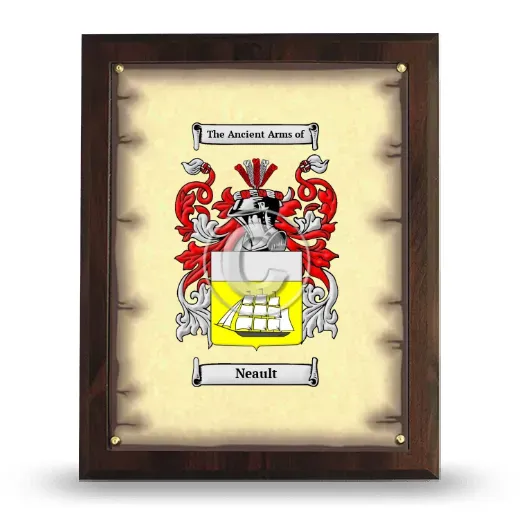 Neault Coat of Arms Plaque