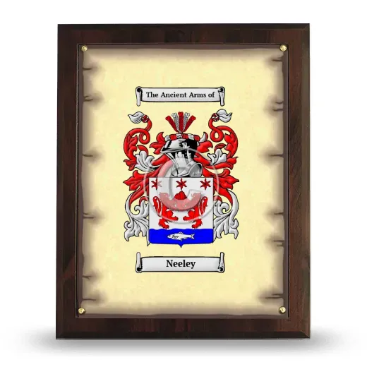 Neeley Coat of Arms Plaque
