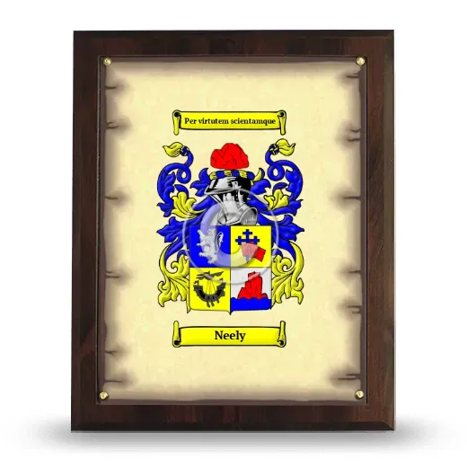 Neely Coat of Arms Plaque