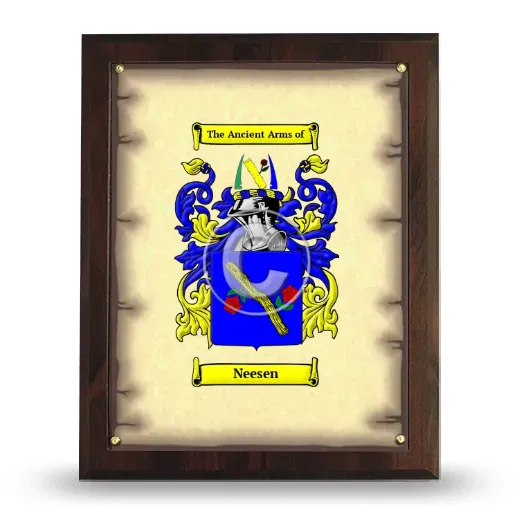Neesen Coat of Arms Plaque