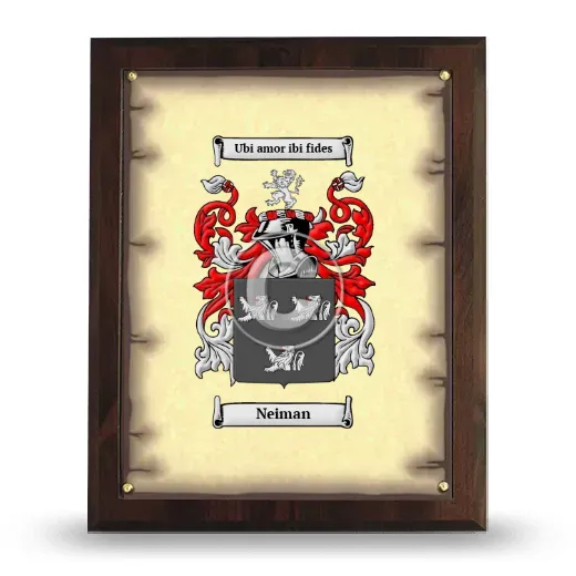 Neiman Coat of Arms Plaque