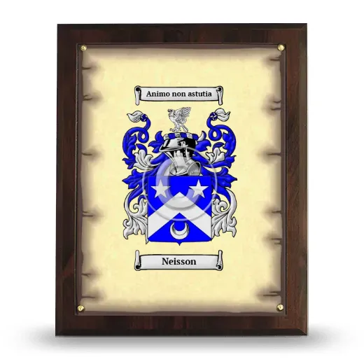 Neisson Coat of Arms Plaque