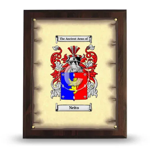 Neito Coat of Arms Plaque
