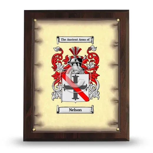 Nelson Coat of Arms Plaque