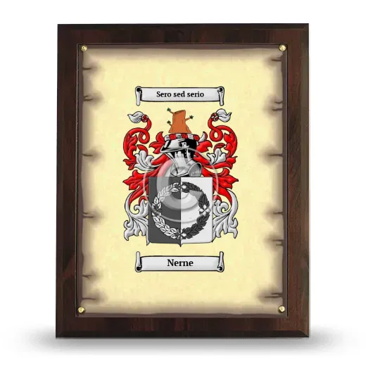 Nerne Coat of Arms Plaque