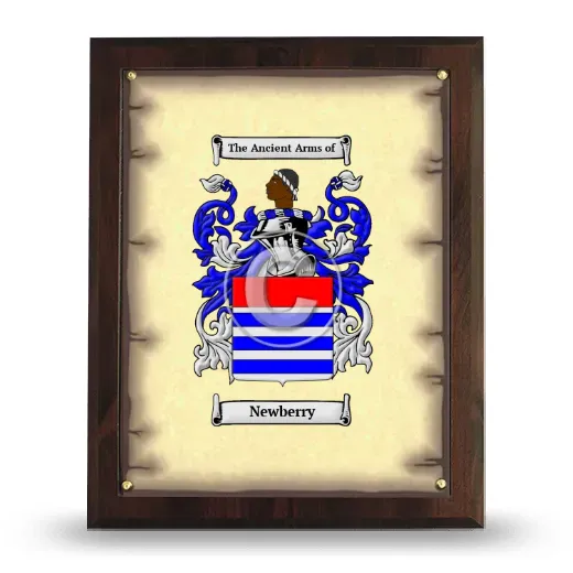 Newberry Coat of Arms Plaque