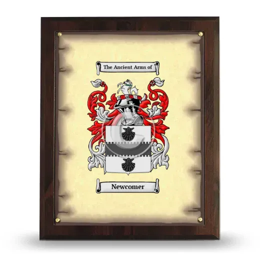 Newcomer Coat of Arms Plaque