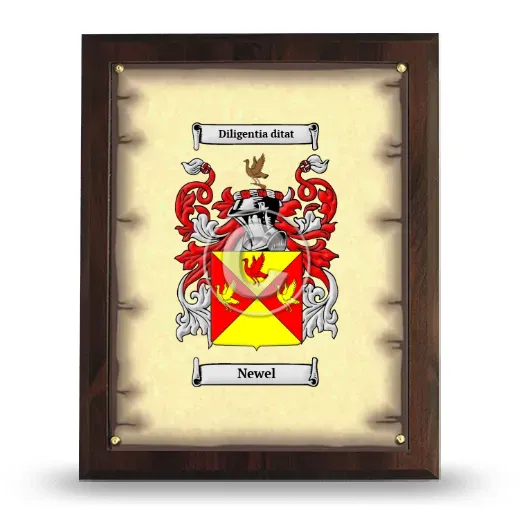 Newel Coat of Arms Plaque