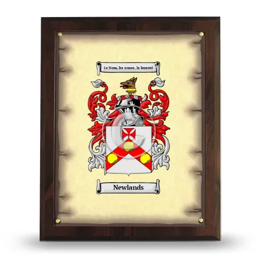 Newlands Coat of Arms Plaque