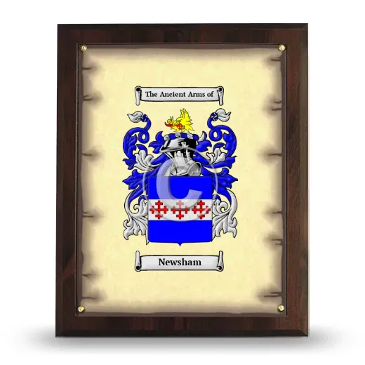 Newsham Coat of Arms Plaque
