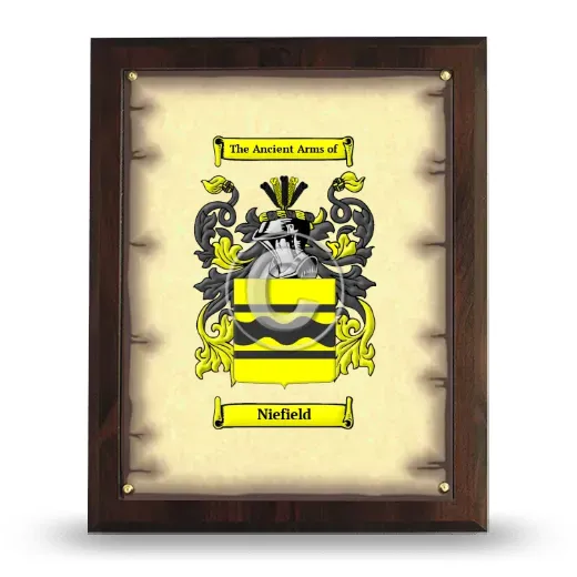 Niefield Coat of Arms Plaque