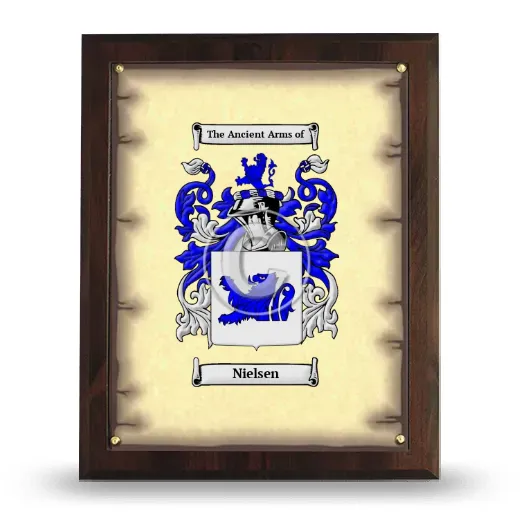 Nielsen Coat of Arms Plaque