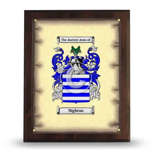 Nighton Coat of Arms Plaque