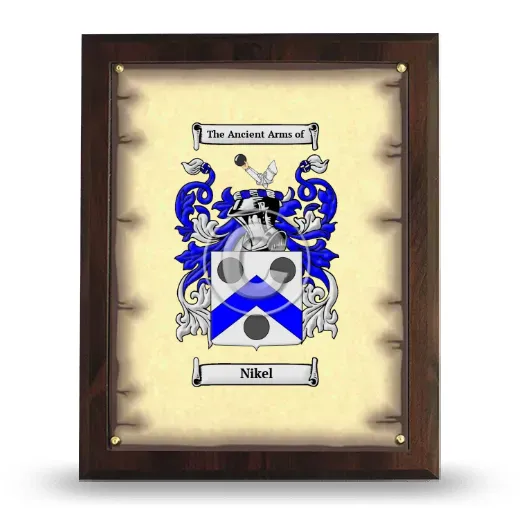 Nikel Coat of Arms Plaque