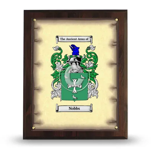 Nobbs Coat of Arms Plaque