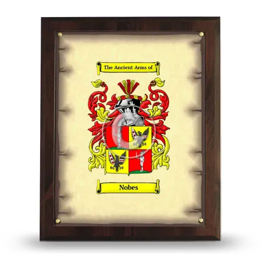 Nobes Coat of Arms Plaque