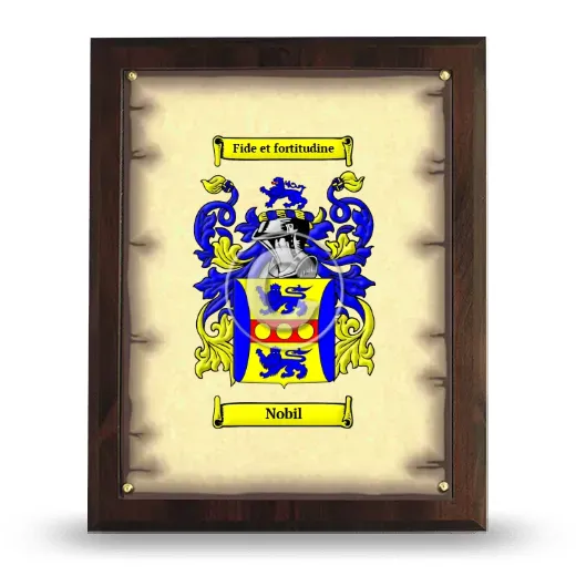 Nobil Coat of Arms Plaque