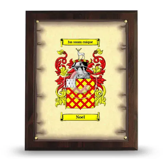 Noel Coat of Arms Plaque
