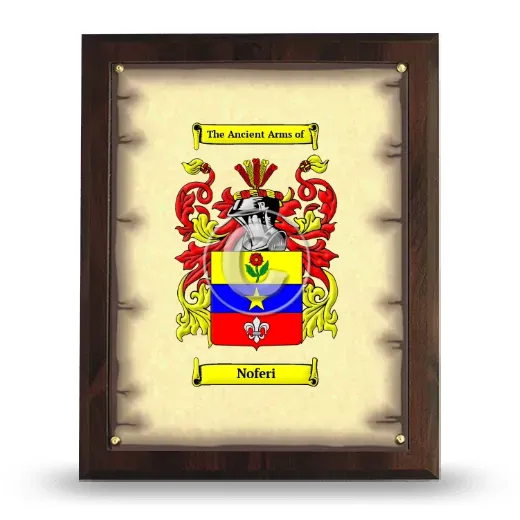 Noferi Coat of Arms Plaque
