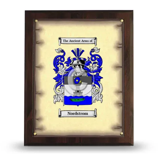 Nordstrom Coat of Arms Plaque