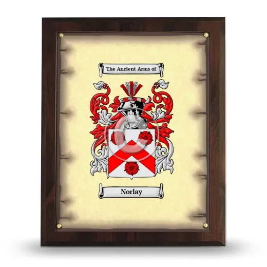 Norlay Coat of Arms Plaque
