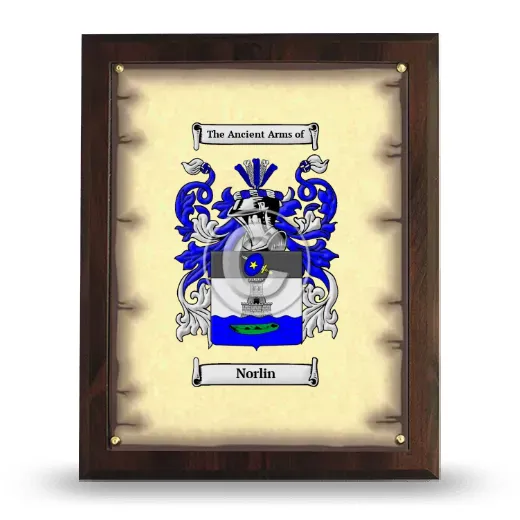 Norlin Coat of Arms Plaque