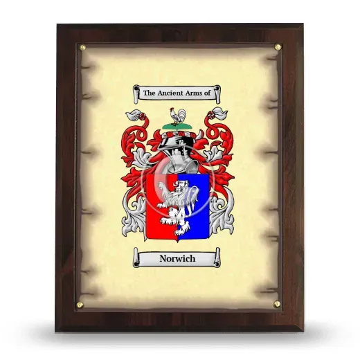 Norwich Coat of Arms Plaque