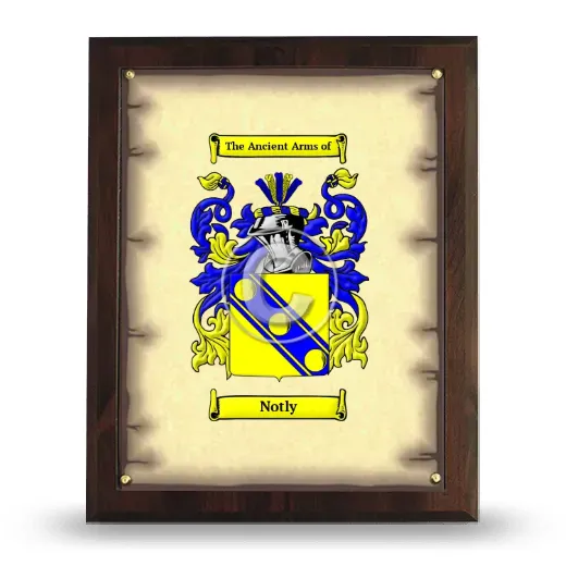 Notly Coat of Arms Plaque