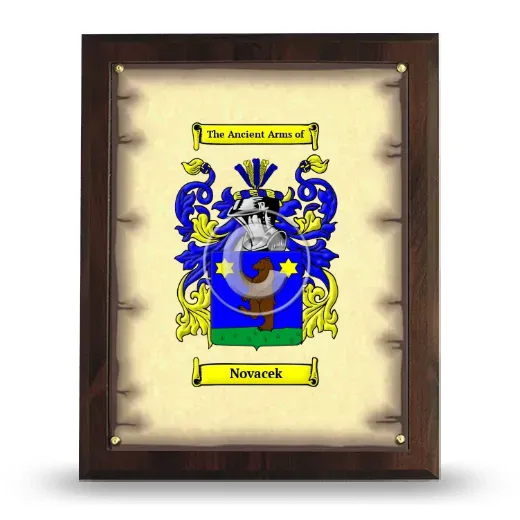Novacek Coat of Arms Plaque