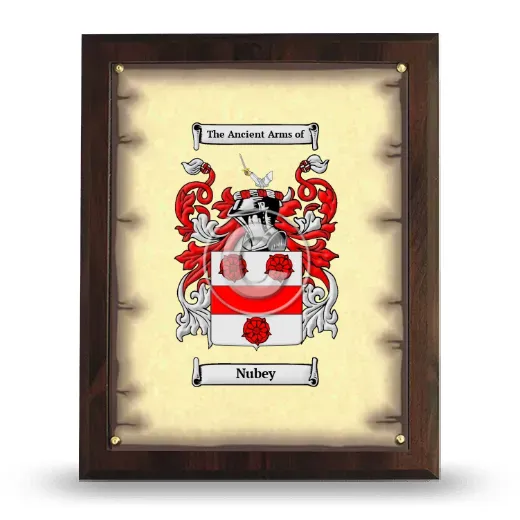 Nubey Coat of Arms Plaque