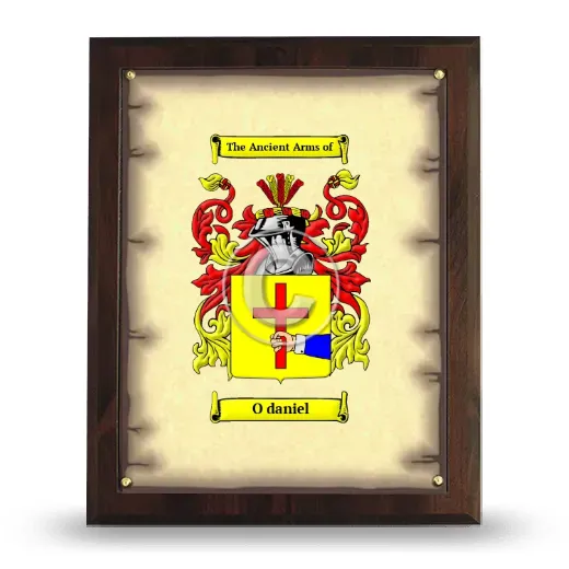 O daniel Coat of Arms Plaque