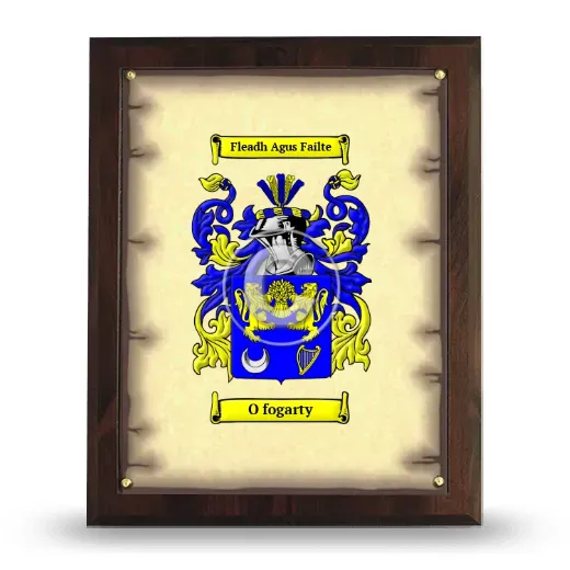 O fogarty Coat of Arms Plaque